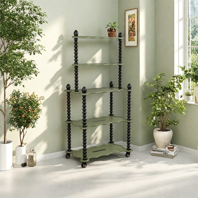 Rangement de plancher d'intérieur à plusieurs niveaux, H 48,03 po x l 23,62 po x P 15,75 po, Vert