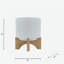 PLATEAU 5 "AVEC SUPPORT CHEVRON, BLANC