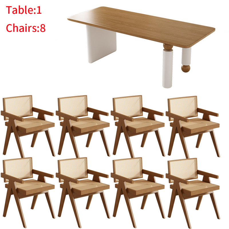 Ensemble de table à manger japonais en bois massif, Noir, H 29,5 po x L 78,7 po x l 35,4 po