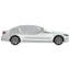 Vidaxl demi-housse de voiture avec crochets argent-113052505