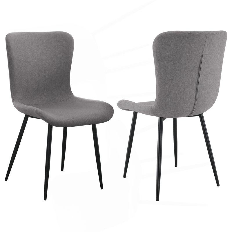 Ensemble de 2 chaises d'appoint rembourrées Grant