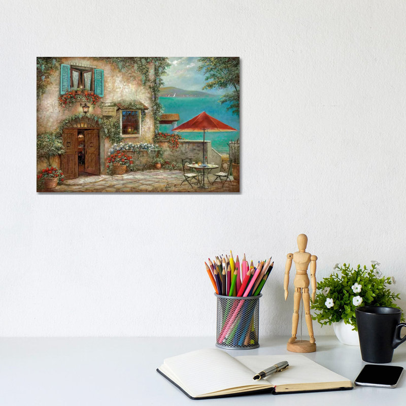Ombrello Rosso by Ruane Manning - Wrapped Canvas Painting, 152.5 cm H x 101.5 cm W