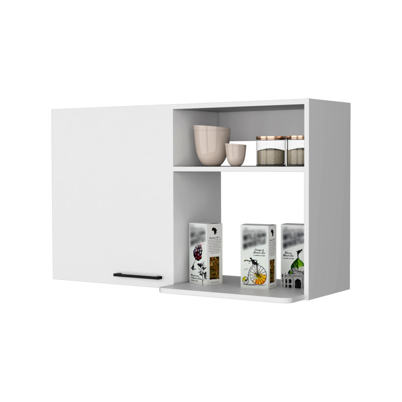 Armoire blanche à profondeur de paquet de 28 pouces pour une économie de place de 23,6 po de hauteur avec poignée en métal