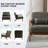 Cashel 25.78" Wide Mid Century Upholstered Accent Chair with an Extra Pillow(Set of 4)-109608699