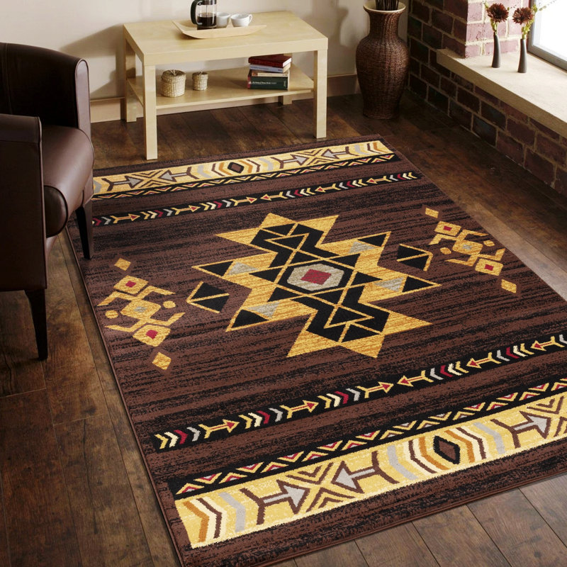 Burchell Area Rug, Accent Rug With Jute Backing, Rectangle 5'3" x 7'3"