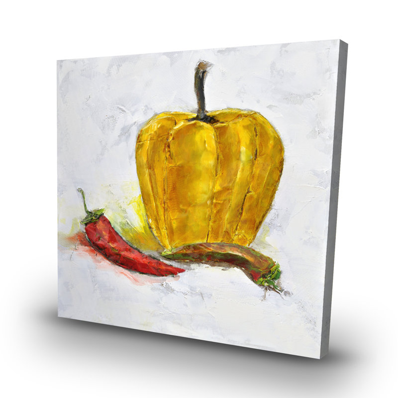 Peppers - 32"x32" art on canvas