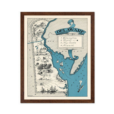 Delaware Pictorial Map