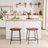 Reza 24" High Leather Tufted Bar Stool-904454854