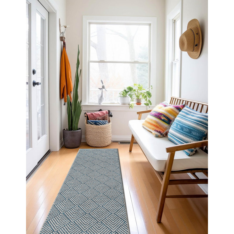 Tapis bleu Rosalia, Tapis de couloir 2 pi x 6 pi