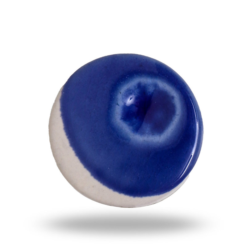 Paquet multiple de poignées champignon surdimensionné double de 1,6 po de diamètre Double Vison, Bleu foncé