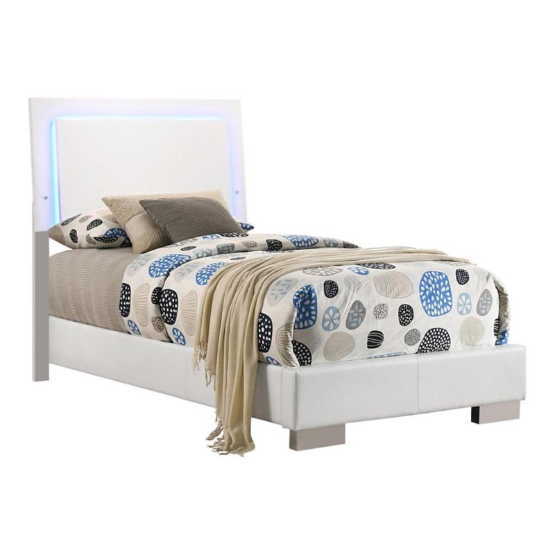 Acampo Vegan Leather Standard Bed, Twin