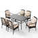 Anran Rectangular 6 - Person 60" Long Dining Set with Cushions