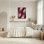 Red Wave Canvas Wall Art Oil Painting Print Set Of 1
