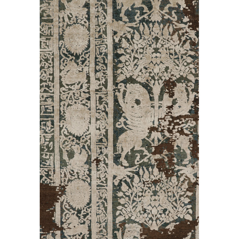 Modern One-of-a-Kind 9'0X12'0 Hand Knotted Area Rug