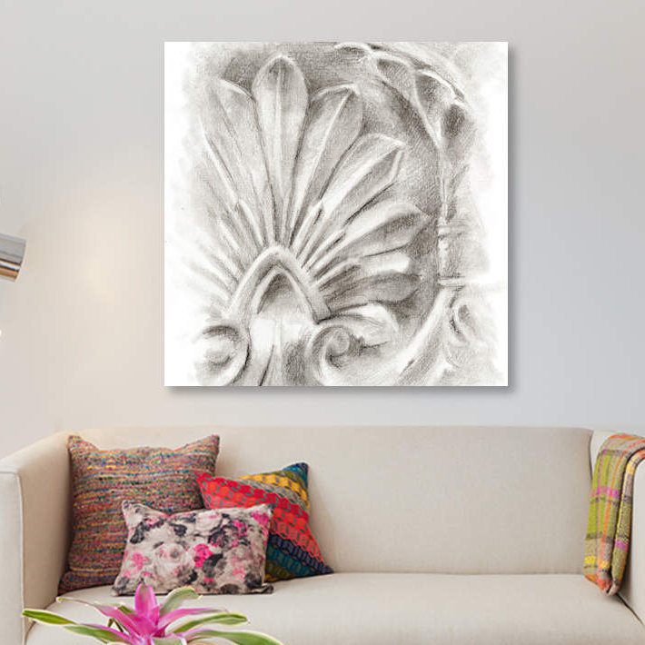 « frise study iv », reproduction d’impression sur toile, H 26 po x l 26 po x P 1,5 po