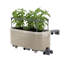 Mini pot à fleurs avec support Permasteel, taupe-124310546