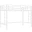 Lit mezzanine en métal blanc TG