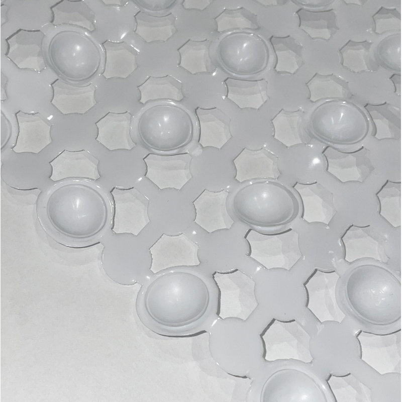 Tapis de douche en plastique Castaldo, Blanc