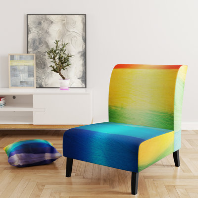 Brechta Vibrant Curve Design II - Velvet Upholstered Modern Slipper Chair