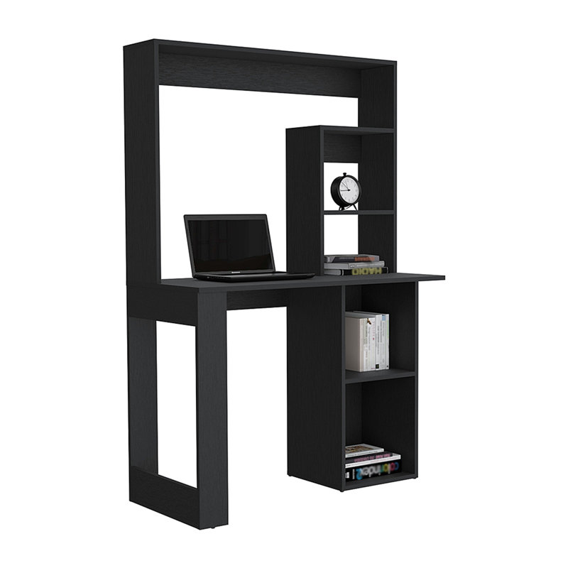 Bureau d'écriture avec tablettes et huche, Noir