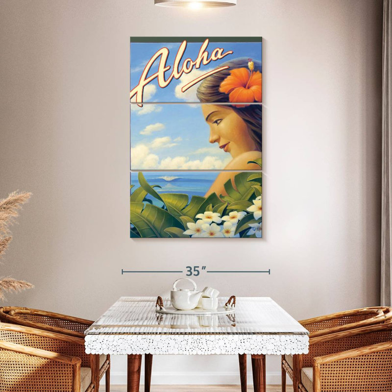 Aloha Hawaii Girl, H 50 po x l 32 po