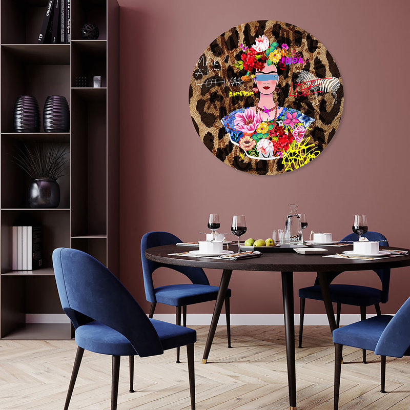 Frida Wallcircle, 70cm H x 70cm W x 0.5 cm D