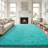 Solid Rug Soft Fluffy Blue Indoor Area Rug for Living Room Bedroom Nursery Kids Room-805677181-835077178