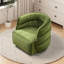Fauteuil demi-tonneau pivotant en velours Amundsen-1170098682