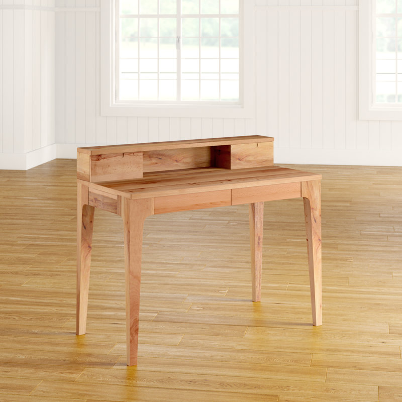 Epernay Solid Wood Solid Wood Writing Desk, Beech Heartwood
