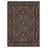 Verona Vintage Floral Machine Washable Black Indoor Area Rug with Non-Slip Backing-615596906