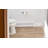 Baseboarders Basic Steel Easy Slip-On Baseboard Heater Cover Right Side Closed End Cap - White