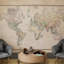 Superfresco Easy The Archivist Map Natural Print To Order Fixed Size 2.8m x 3m Mural