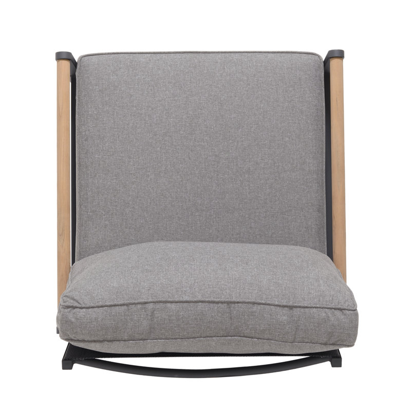 LifestyleGarden 1pc Bahamas FSC Teak and Aluminum Outdoor Patio Sofa Chair