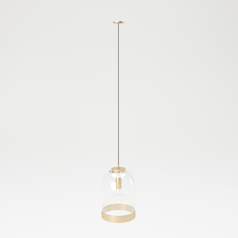 Liza 1 - Light Polished Chrome Dome Pendant