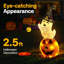Spectre d'Halloween pliable en métal sur une citrouille avec effet de projection de 2,5 pi de hauteur
