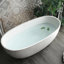 Baignoire de trempage autoportante en résine de 65 po x 30 po-115785720
