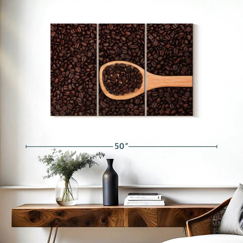 Yarlin Coffee Beans On Spoon, 24" H x 38" W