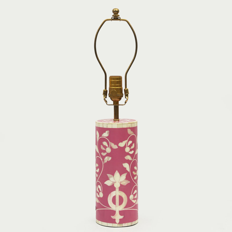  Floral Vines Table Lamp - Fuschia, Fuschia