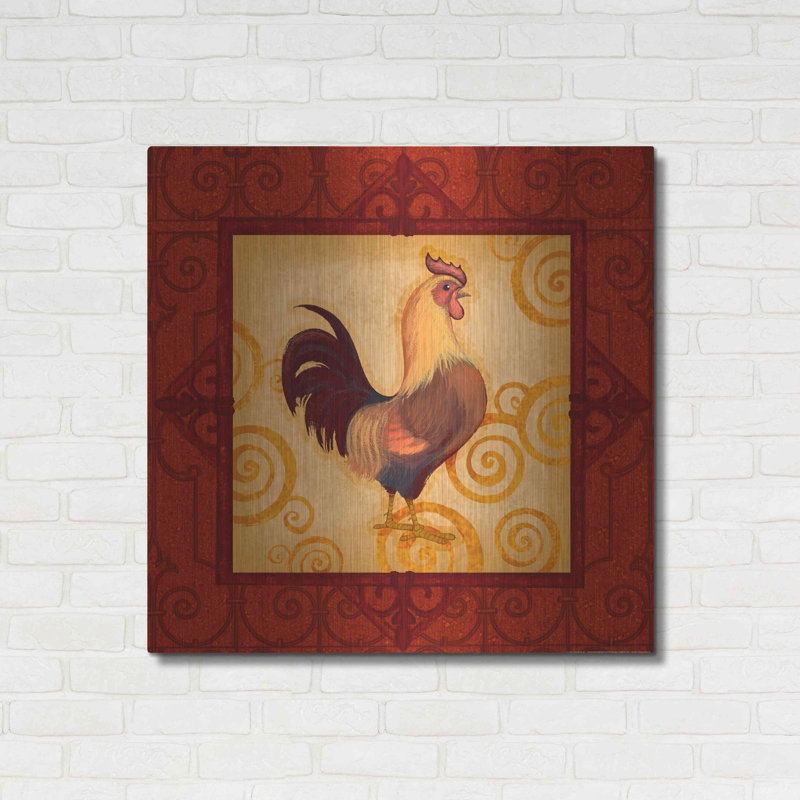 «Rooster 1» par Viv Eisner, H 36 po x l 36 po x P 0,13 po