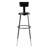 Backed Adjustable Height Ergonomic Industrial Stool with Footring-1979918926