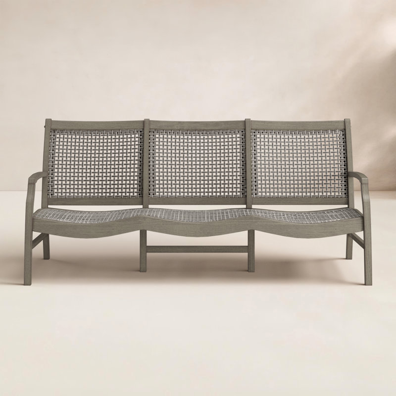 Sawyer 78'' Teak Outdoor Patio Sofa