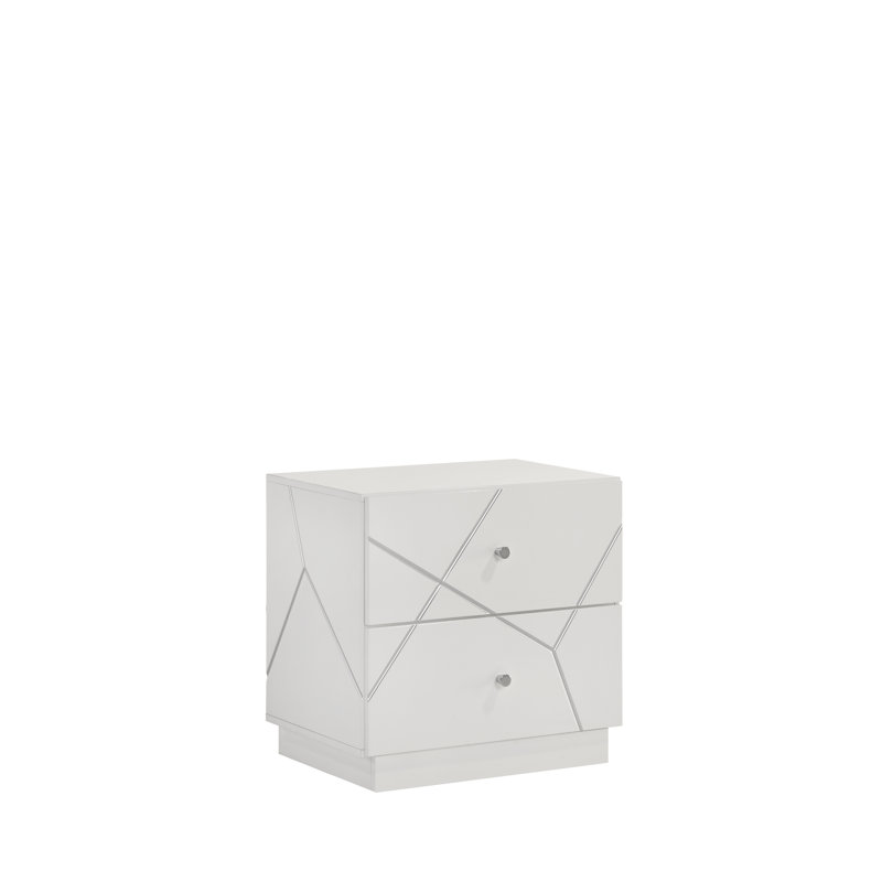 Table de chevet Wragby - blanc