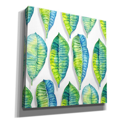 'Tropical Leaves 9' by Mark Ashkenazi Canvas Wall Art