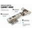 Crédence média 70 po en bois massif vert 4 portes