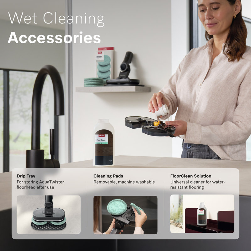 Miele Triflex HX3 Plus Aqua Cordless Stick Vacuum, Wet & Dry Cleaning