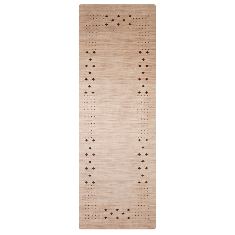 Anley Hand Knotted Loom Wool Eco-Friendly Area Rugs - Contemporary Modern Design, High Pile Thick Handmade Anti Skid Area Rugs for Living Room, Bed Room