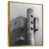 Toile avec cadre flottant or