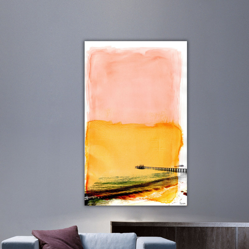 « jetéy » par parvez taj,, reproduction d’art sur toile tendue, H 45 po x l 30 po