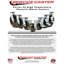 Ensemble de roulettes phénoliques haute température 5 pouces avec roulements à rouleaux et frein / verrou pivotant | SCC-30CS520-PHRHT-TLB-BSL-4