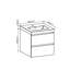 Ensemble de meuble-lavabo simple 23,6 avec comptoir Roudolph